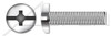 1/4"-20 X 1-1/4" Fully Threaded Machine Screws, Stainless Steel, Pan Head Phillips/Slot Combo Drive