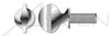 1/4"-20 X 2" Thumb Screws, Spade Head, With Shoulder Type A, AISI 304 Stainless Steel (18-8)