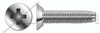 #10-24 X 3/8" Flat Undercut Head Trilobe Thread Rolling Screws for Metals with Phillips Drive, 410 Stainless Steel, Passivated and Waxed