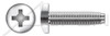 #10-32 X 1-1/2" Pan Head Trilobe Thread Rolling Screws for Metals with Phillips Drive, 18-8 Stainless Steel, Passivated and Waxed