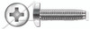 #8-32 X 1" Pan Head Trilobe Thread Rolling Screws for Metals with Phillips Drive, 410 Stainless Steel, Passivated and Waxed