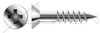 #8 X 2-1/2" Wood Screws, Flat Head with Phillips Drive, Stainless Steel, :Full Body, 2/3rd Thread Length