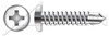 #10 X 1-1/2" Self-Drilling Screws, Pan Phillips Drive, Ultra Stainless Steel 410MO