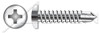 #10 X 1-1/4" Self-Drilling Screws, Pan Phillips Drive, Ultra Stainless Steel 410MO