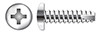 #10 X 1/2" Type 25 Thread Cutting Screws, Pan Head with Phillips Drive, 410 Stainless Steel