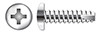 #8 X 1/2" Type 25 Thread Cutting Screws, Pan Head with Phillips Drive, 410 Stainless Steel