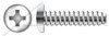 #6 X 3/4" Type B Self Tapping Sheet Metal Screws, Pan Head with Phillips Drive, Stainless Steel
