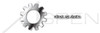 #12 External Tooth Lock Washers, Stainless Steel 410