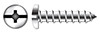 #6 X 3/8" Self-Tapping Sheet Metal Screws, Type "A", Pan Head Phillips/Slot Combo Drive, AISI 304 Stainless Steel (18-8)