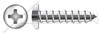 #8 X 1-1/4" Self-Tapping Sheet Metal Screws, Type "A", Pan Phillips Drive, AISI 316 Stainless Steel