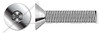 #10-24 X 5/8" Flat Head Socket Cap Screws, AISI 316 Stainless Steel