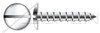 #10 X 3/8" Self-Tapping Sheet Metal Screws, Type "A", Truss Slot Drive, AISI 304 Stainless Steel (18-8)