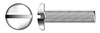 #8-32 X 1" Machine Screws, Binding Head Slot Drive, Full Thread, AISI 316 Stainless Steel