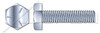 1/2"-13 X 3-1/2" Machine Bolts, Hex Head, Full Thread, Grade 5 Steel, Zinc