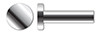 1/4" X 1" Solid Rivets, Flat Head, AISI 304 Stainless Steel (18-8)