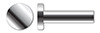 5/32" X 3/8" Solid Rivets, Flat Head, AISI 304 Stainless Steel (18-8)