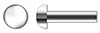 1/4" X 2" Solid Rivets, Round Head, AISI 304 Stainless Steel (18-8)