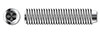 #10-24 X 3/8" Hex Socket Set Screws, Oval Point, Full Thread, AISI 304 Stainless Steel (18-8)