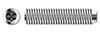 1/4"-28 X 5/16" Hex Socket Set Screws, Oval Point, Full Thread, AISI 304 Stainless Steel (18-8)