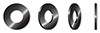 1/2" Flat Washers, 18-8 Stainless Steel, Black Oxide 1/2" Flat Washers, 18-8 Stainless Steel, Black Oxide