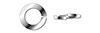 #10 Helical Spring Lock Washers, Light Split, AISI 316 Stainless Steel