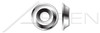 #8 Finishing Cup Washers, Countersunk, with Flange, 18-8 Stainless Steel #8 Finishing Cup Washers, Countersunk, with Flange, 18-8 Stainless Steel