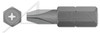 #3 X 1", A/F=1/4" Insert Bits, Phillips Drive