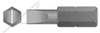 #8-#10 X 1-1/2", A/F=1/4" Insert Bits, Slotted Drive