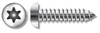 #10 X 1/2" Button Head Type AB Self Tapping Sheet Metal Security Screws with Tamper-Resistant 6Lobe Torx(r) Pin Drive, Stainless Steel 18-8, Includes Driver Bit