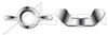 #10-24 Wing Nuts, Type "A", Cold Formed, Full Body, AISI 316 Stainless Steel