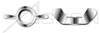 #10-32 Wing Nuts, Type "A", Cold Formed, Full Body, AISI 316 Stainless Steel