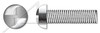 #10-24 X 1/2" Security Machine Screws, Round Head Tamper Resistant One-Way Slotted Drive, AISI 304 Stainless Steel (18-8)