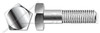 1/2"-13 X 2-1/2" Tamper Resistant Penta Head Security Bolts, AISI 316 Stainless Steel