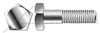 1/2"-13 X 3-1/2" Tamper Resistant Penta Head Security Bolts, AISI 304 Stainless Steel (18-8)