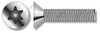 1/4"-20 X 2" Flat Head Security Machine Screws with Tamper-Resistant 6Lobe Torx(r) Pin Drive, Stainless Steel 18-8, Includes Driver Bit
