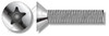 1/4"-20 X 1" Flat Head Security Machine Screws with Tamper-Resistant Torx Plus(r) Pin Drive, Stainless Steel 18-8