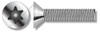 M5-0.8 X 50mm Flat Head Security Machine Screws with Tamper-Resistant 6Lobe Torx(r) Pin Drive, Stainless Steel 18-8, Includes Driver Bit