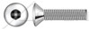 M3.5-0.6 X 25mm Security Machine Screws, Oval Countersunk Head Tamper Resistant Hex Socket Pin Drive, AISI 304 Stainless Steel (18-8), Includes Driver Bit