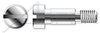 #10-24 X 5/8" Shoulder Screws, Slotted Drive, AISI 304 Stainless Steel (18-8)