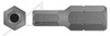 9/64" Insert Bits, Tamper-Resistant Hex Socket Pin Drive