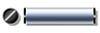 3/16" X 1" Solid Dowel Pins, Alloy Steel, Plain, Unbrako