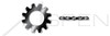 #10 Tooth Lock Washers, External Tooth Washer, Steel, Black Oxide