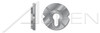 1-1/8", OD=4-1/2", THK=0.53" Round Malleable Washers, Number 30, Cast Iron, Hot Dip Galvanized