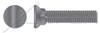 1/2"-13 X 3-1/2" Plow Bolts, Flat Head, #3 Head, Full Thread, Grade 5 Steel, Plain