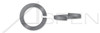 #8 Helical Spring Lock Washers, High Collar, Steel
