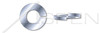 3/8" Helical Spring Lock Washers, Heavy Split, Steel, Zinc Plated, Made in U.S.A.