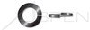 1/4" Helical Spring Lock Washers, Medium Split, Steel, Black Zinc