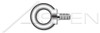 M24-3.0 X 36mm DIN 580 / ISO 3266, Metric, Lifting Eye Bolts, A2 Stainless Steel