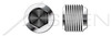 1-1/2"-11 DIN 906, Metric, Threaded Screw Pipe Plugs, Hex Socket Drive, Conical Tapered Thread, A4 Stainless Steel