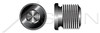 M10-1.0 DIN 908, Metric, Threaded Screw Pipe Plugs, Hex Socket Drive, Straight Thread, Steel, Plain